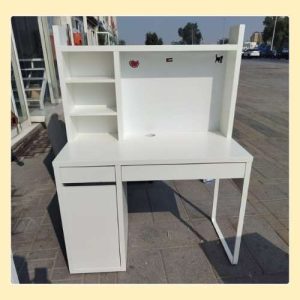 White Wooden Study Table in Abu Dhabi – Strong & Spacious