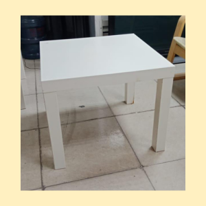 Minimalist White Side Table in Abu Dhabi
