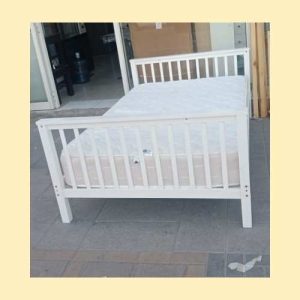 Wooden Single Bed Frame in Abu Dhabi | Modern Hard Wood Design