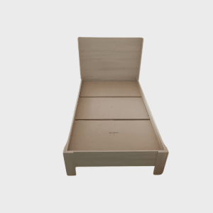 Single Wooden Bed - Compact & Durable Design for Rooms