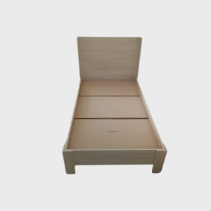 Single Wooden Bed - Compact & Durable Design