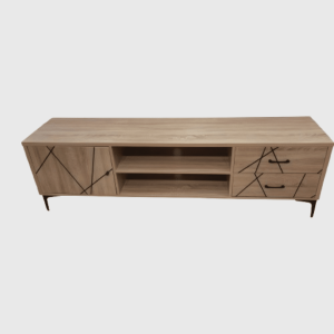 Light Oak TV Stand – Sleek Storage Cabinet