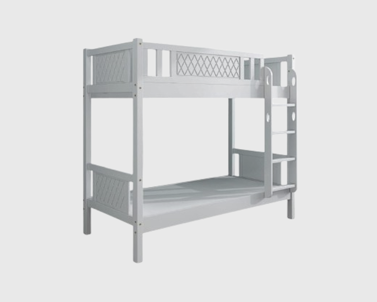 Sleek White Bunk Bed – Design for Kids & Adults