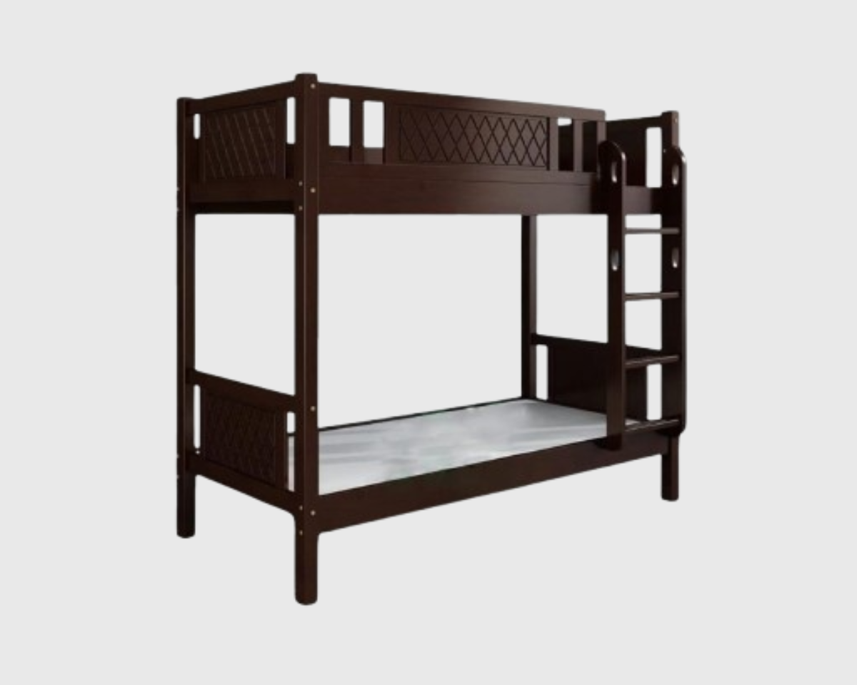 Walnut Color Bunk Bed – Luxury Style and Comfort